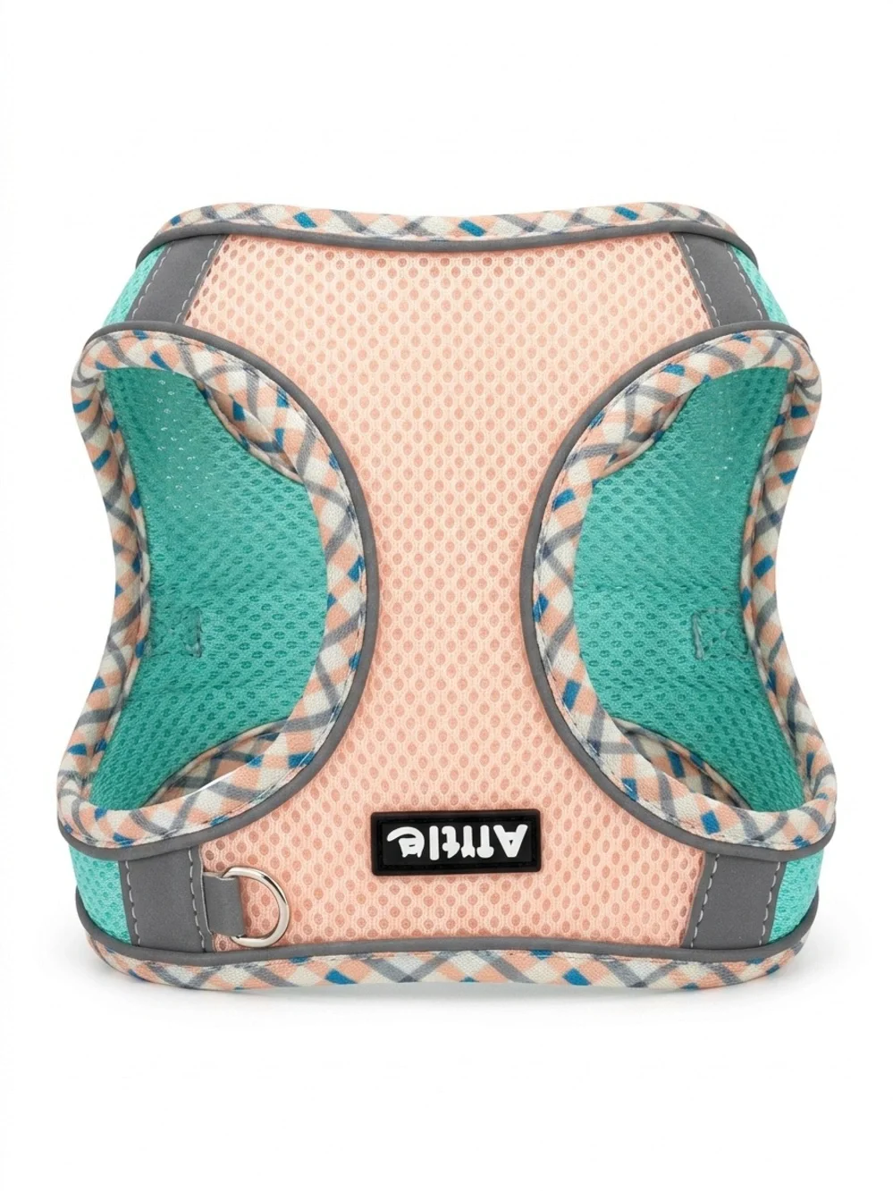 Aittle Breathable Mesh Pet Harness Peach and Teal Size Small New